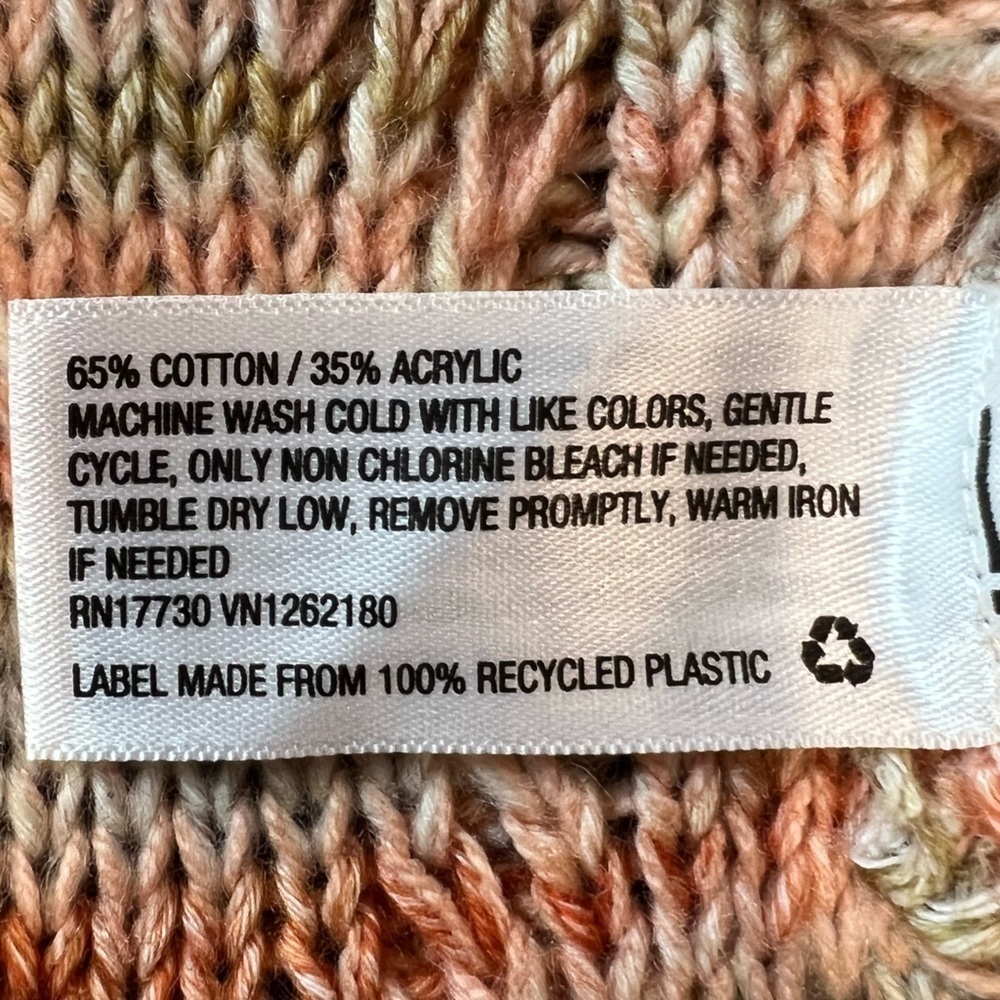 Universal Thread Cable Knit Marbled Space Dye Tie… - image 14